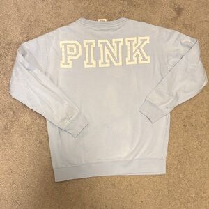 PINK Victoria's Secret Sky Blue Crewneck Sweatshirt